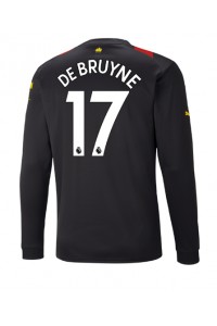 Manchester City Kevin De Bruyne #17 Fotballdrakt Borte Klær 2022-23 Lange ermer